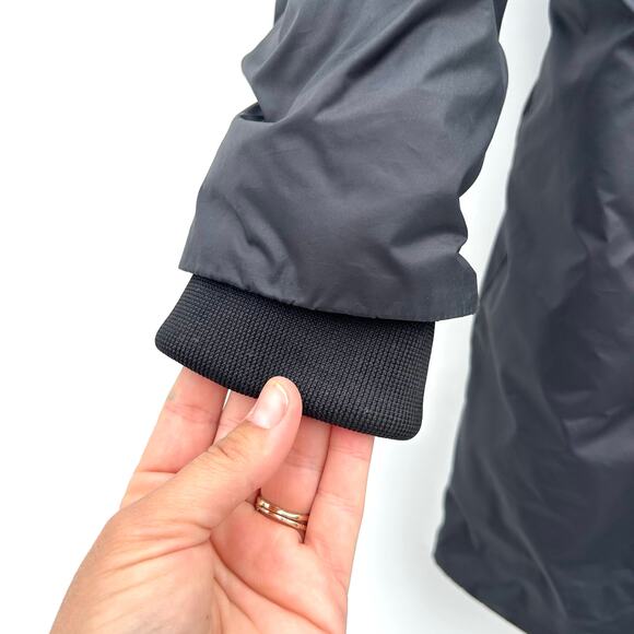 M. M. Lafleur Padma Puffer Jacket Coat Down Black Puffy Large Cinched Full Zip - Picture 8 of 14